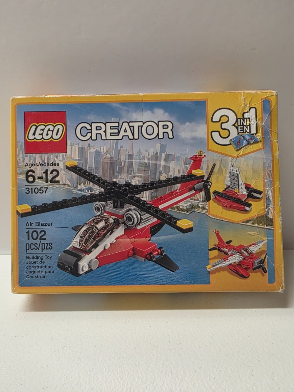 Lego Creator 3 in 1 Box "Air Blazer" 102pcs #31057 Damaged box
